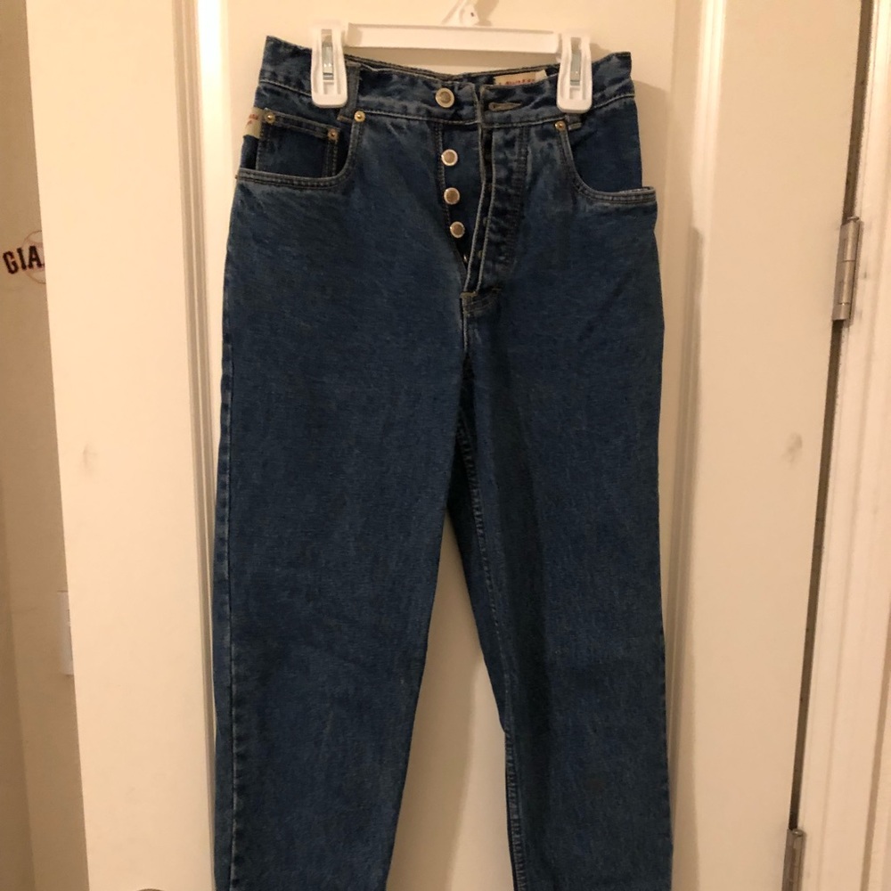 High waisted mom denim jeans